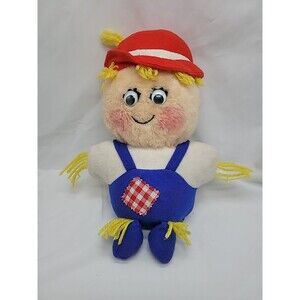 VINTAGE 1983  Shoo-Shoo Scarecrow by Del Monte Country Yumkin 12"